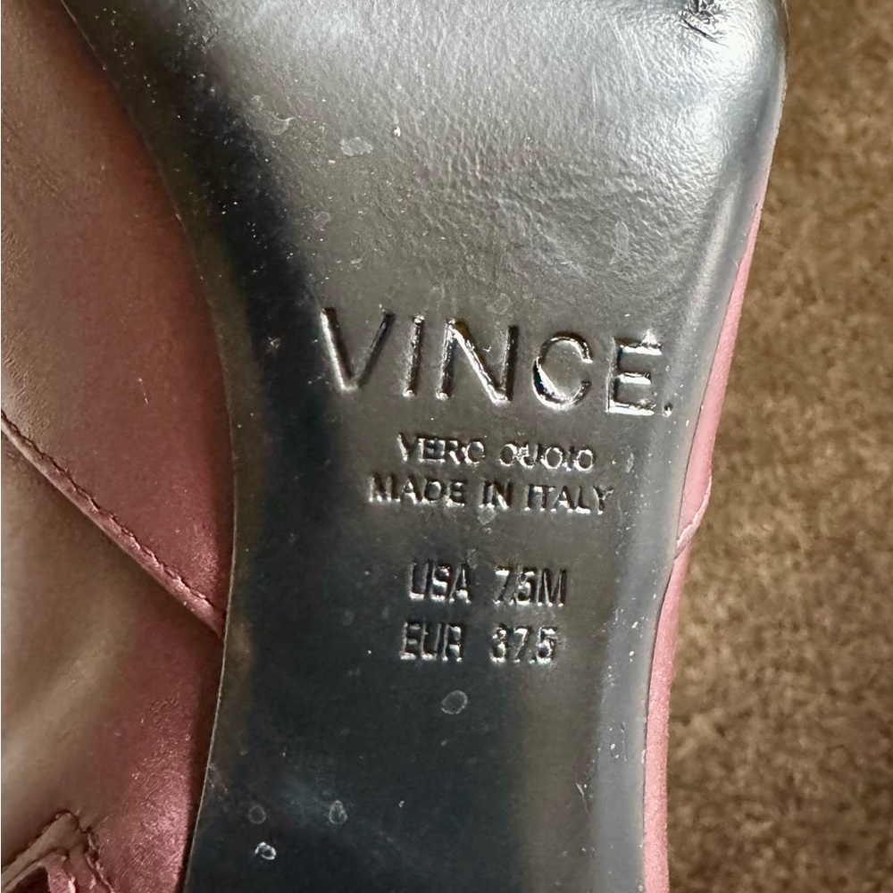 Vince Deep Burgundy Peep-Toe Ankle Booties - Picture 5 of 5